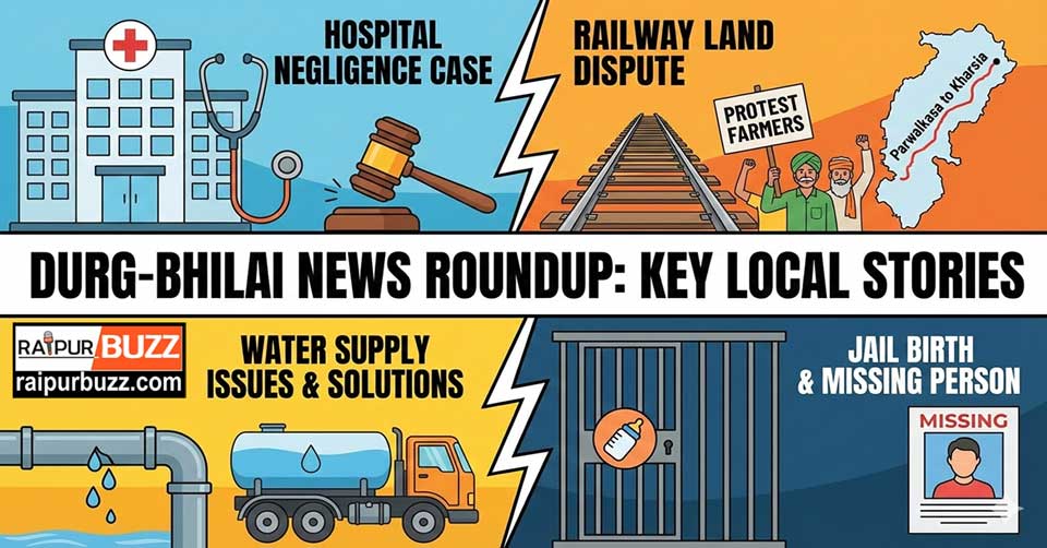 Chhattisgarh Latest News दुर्ग-भिलाई की बड़ी खबरें: