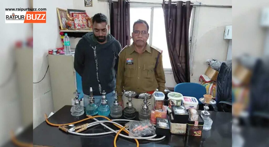 Raipur police action agints hukka